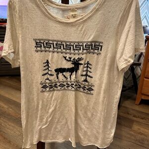 We The Free embroidered wildlife tee, size L